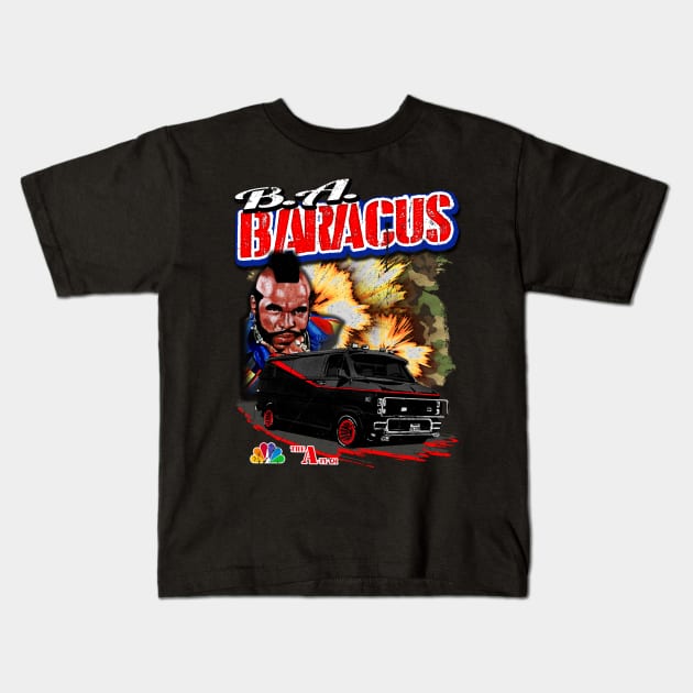 B.A. Baracus Kids T-Shirt by BigOrangeShirtShop